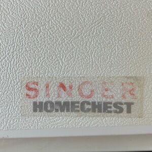Vintage Collectible 1983 SINGER Home Chest Sewing Storage Caddy